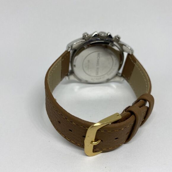 Michael Kors MK5165 Women's Brown Leather Analog Dial Quartz Wrist Watch EY650 - Picture 10 of 12